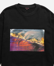 Load image into Gallery viewer, Wavy Flame Crewneck (Black)
