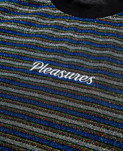 Load image into Gallery viewer, Disturbed Glitter Stripe Shirt (Navy)
