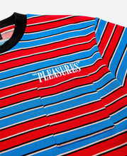 Load image into Gallery viewer, Chainsmoke Stripe S/S Shirt (Blue)
