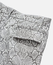 Load image into Gallery viewer, Faux Leather Snakeskin Cargo Short (White)
