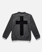 Load image into Gallery viewer, Laser Cut Pullover Track Jacket (Black)
