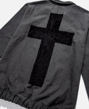 Load image into Gallery viewer, Laser Cut Pullover Track Jacket (Black)
