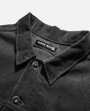 Load image into Gallery viewer, Corduroy Perforated Trucker Jacket W/Cross (Grey)
